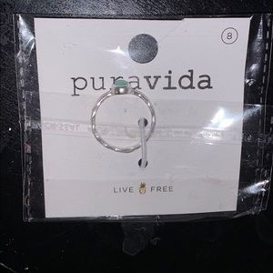 Blue Pearl Pura Vida ring